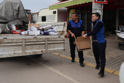 Kartepe'de tarihi geçmiş ürünler raflardan toplandı