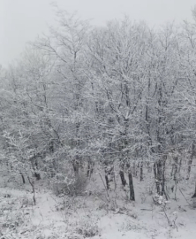 Çanakkale’de yüksek kesimler beyaza büründü