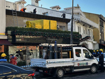 Bebek’teki Baylan Pastanesi’nin kaçak eklentisi yıkıldı