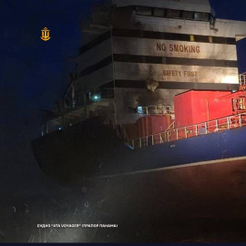 Odessa’da Rusya’nın saldırısında Türk gemisinin isabet aldığı anlara ilişkin görüntüler ortaya çıktı