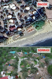 Ayvacık’ta 63 kaçak yapı yıkıldı