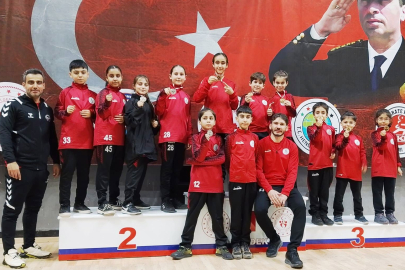 Körfezli karateciler Gaffar Okkan Turnuvası'ndan 8 madalyayla döndü