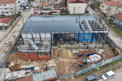 Başiskele Vezirçiftliği Kapalı Spor Salonu inşaatı sürüyor