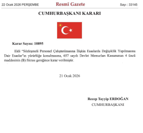Sözleşmeli personele doğum ve evlat edinme sonrası yarı zamanlı çalışma hakkı yürürlüğe girdi