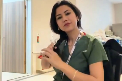 Provokatif sosyal medya akımına katılan hemşire gözaltına alındı