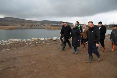 Pursaklar Belediyesi Gümüşoluk Göleti’nin çalışmalarına devam ediyor
