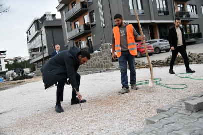 Başiskele'de altyapısı tamamlanan cadde ve sokaklar yenileniyor