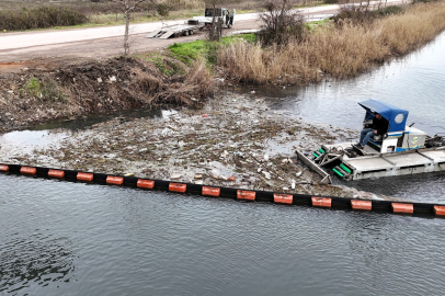 Bariyer sistemleriyle 16 bin kilogramdan fazla atığın denize ulaşması engellendi