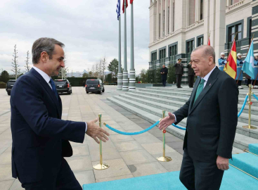 Cumhurbaşkanı Erdoğan, Yunanistan Başbakanı Miçotakis’i kabul etti
