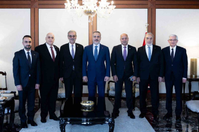 Bakan Fidan, GYUK Başkanı Ali Şaat’ı kabul etti