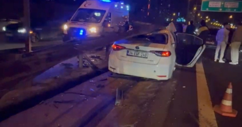 Ataşehir’de makas kazası : 2 hafif yaralı