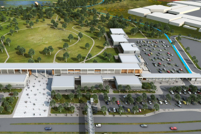 Eski fuar alanına yapılan Sosyal Yaşam Merkezi'nde çalışmalar sürüyor