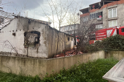 Gebze'de metruk evde yangın çıktı