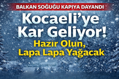 Kocaeli’ye Kar Geliyor! Hazır Olun, Lapa Lapa Yağacak