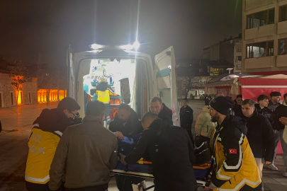 Otomobile çarpan scooter sürücüsü yaralandı