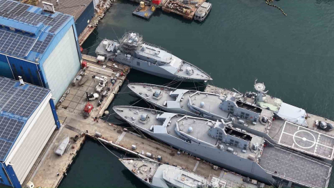 Katar için üretilen hücumbotları suya indirildi