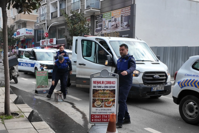 Çayırova’da kaldırım işgaline ceza
