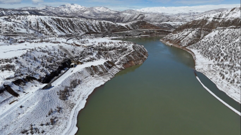 Bingöl’de kar sonrası güzel manzaralar ortaya çıktı