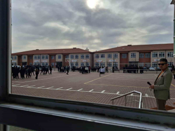 Beypazarı’nda okulda deprem tatbikatı