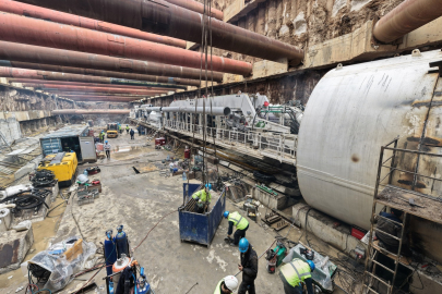 Körfezray Metro Projesi'nde 5'inci TBM kazı çalışmalarına başladı