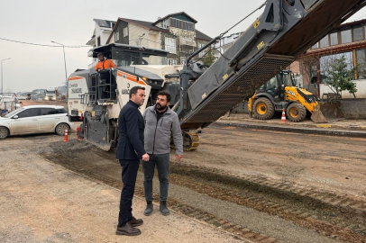 Başiskele'de üstyapı çalışmaları sürüyor
