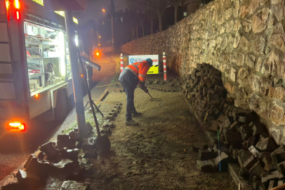 Şehir uyurken ekipler sahada