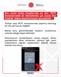 DMM’den "KKTC’de denizaltından füze fırlatıldı" iddiasına yalanlama