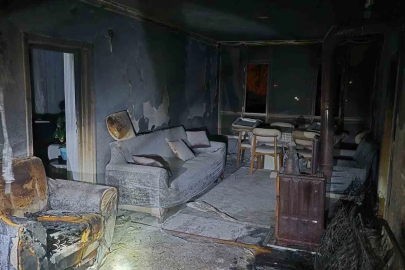 Van’da ev yangını
