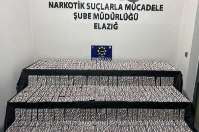 Elazığ’da bir şahsın çantasında yapılan aramada, 6 bin adet sentetik hap ele geçirildi

