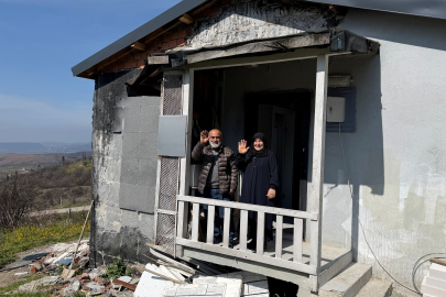 Karamürsel’de Yangın Mağduru Aktekin Çiftine Yeni Ev Desteği