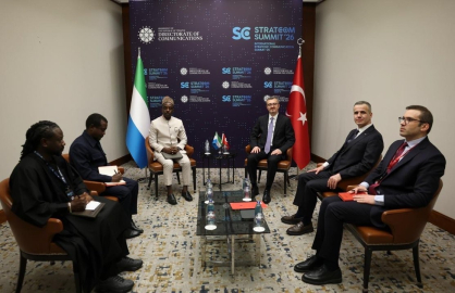 İletişim Başkanı Duran, Sierra Leone Enformasyon ve Yurttaşlık Eğitim Bakanı Bah ile görüştü