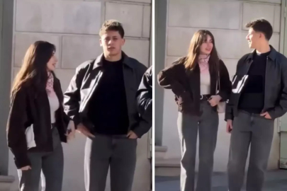 Arda Güler ve Duru Nayman çifti kameraları görünce panikledi!