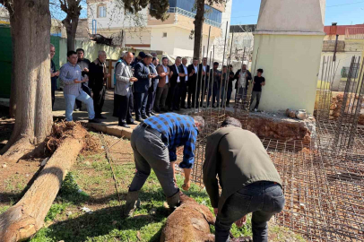 Araban’da depremde yıkılan Fıstıklıdağ Mahallesi Camisinin temeli atıldı