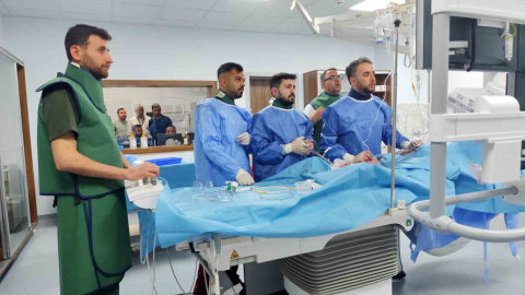 Kahta’da açılan anjiyo ünitesinde ilk hasta başarıyla tedavi edildi