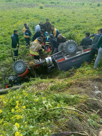 Takla atan patpatın sürücüsü hayatını kaybetti