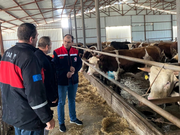 Kırklareli’nde besi çiftliği kontrolleri devam ediyor