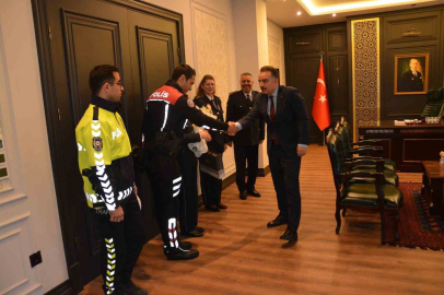 Polis Teşkilatı’ndan, Kaymakam Odabaş’a ziyaret