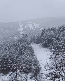 Çankırı’da kar yağışı etkili oldu