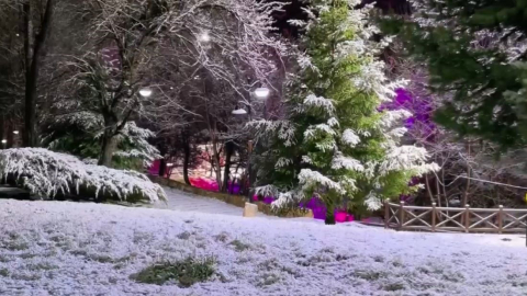 Nisan karı mest eden manzaralar oluşturdu