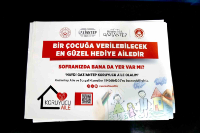"Haydi Gaziantep Koruyucu Aile Olalım" ve "Sofranda Bana da Yer Var mı" temalı yemek altlıkları tanıtıldı