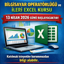 Sultanhisar Halk Eğitim Merkezi’nden bilgisayar kursu