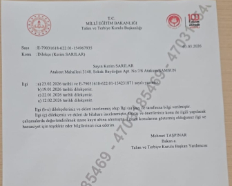 MEB’den "Sarılılar Teoremleri" başvurusuna cevap
