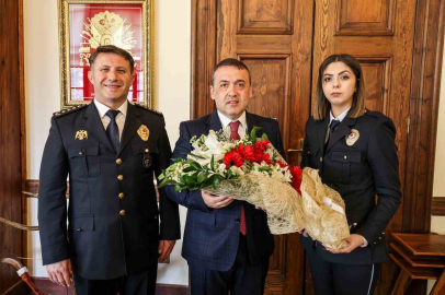 Vali Sözer, Polis Haftası dolayısıyla teşkilat mensuplarını kabul etti