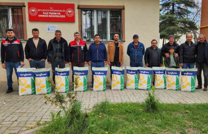 Çiftçilere yüzde 50 hibeli tohum dağıtıldı