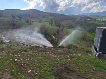 Adıyaman Recep Grup Suyu hattında arıza