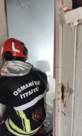 Osmaniye’de tek katlı evde çıkan yangın söndürüldü