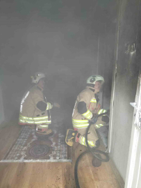 Kahramanmaraş’ta ikamette yangın