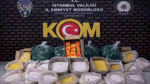 İstanbul’da sahte ve kaçak ilaç deposuna suçüstü baskın: 1,5 milyon sahte hap ele geçirildi, 2 gözaltı