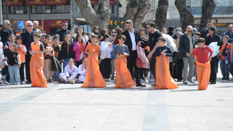 Çocuk şenliği Sinop’ta renkli görüntülere sahne oldu