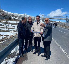 Karayolları Çıldır’da bağlantı yolları için çalışma başlattı